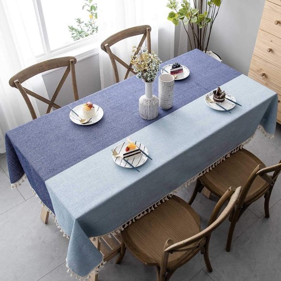 Other - Final Price New Color Block Tablecloth w Tassels